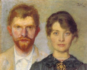 Retrato del matrimonio 1890 Peder Severin Kroyer Pinturas al óleo